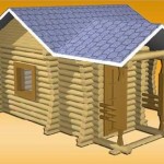 Баня брусчатая 5,4 х 4 метра